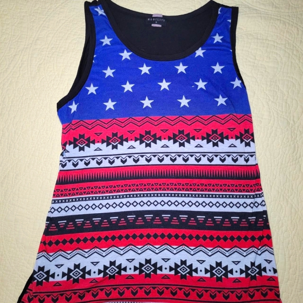 Red, White & Blue Tank Top